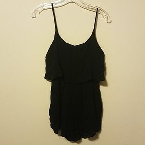 Black Tank Top Romper